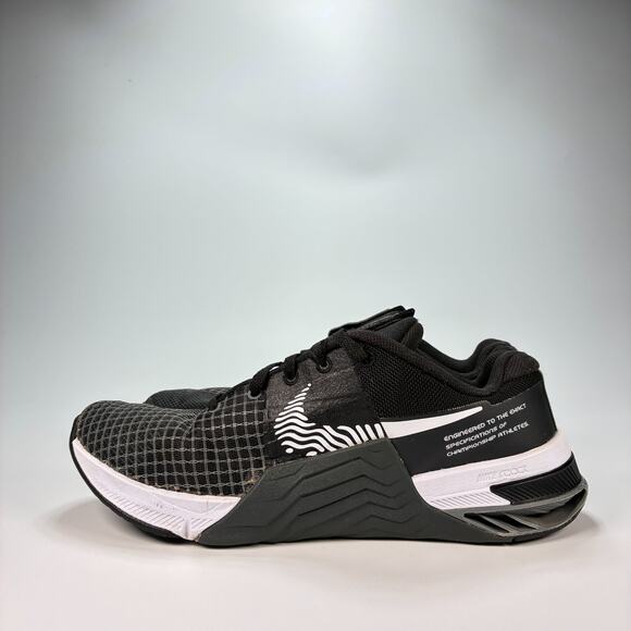Nike Metcon 8 Black Training Shoes Sneakers Gym Lace Up DO9327-001 Womens Size 9 - Picture 2 of 10